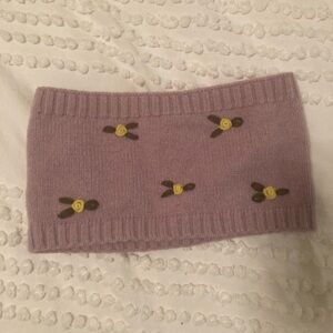 Cute Forever 21 Bandeau Tube Top Festival Rave Top Knit Flower Embroidered Small